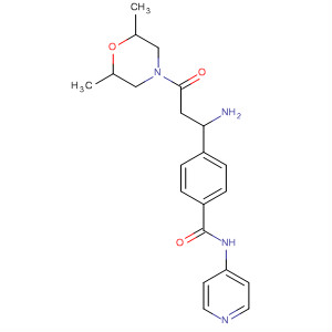 Benzamide,4-[1-amino-3-(2,6-dimethyl-4-morpholinyl)-3-oxopropyl]-N-4-pyridinyl-