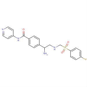 Benzamide,4-[1-amino-2-[[(4-fluorophenyl)sulfonyl]methylamino]ethyl]-N-4-pyridinyl-