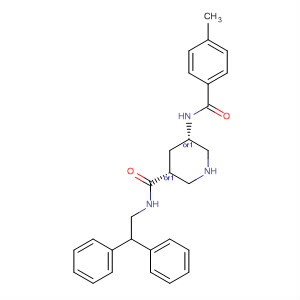 3-Piperidinecarboxamide,N-(2,2-diphenylethyl)-5-[(4-methylbenzoyl)amino]-, (3R,5S)-rel-