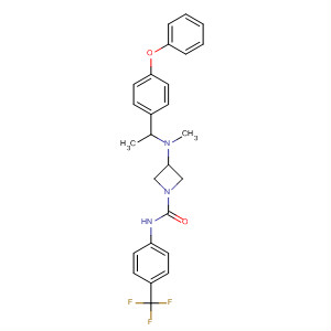 1-Azetidinecarboxamide,3-[methyl[1-(4-phenoxyphenyl)ethyl]amino]-N-[4-(trifluoromethyl)phenyl]-