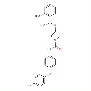 1-Azetidinecarboxamide,N-[4-(4-fluorophenoxy)phenyl]-3-[[1-(2-methylphenyl)ethyl]amino]-
