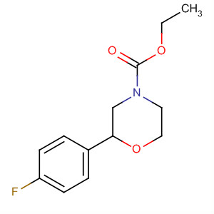 4-Morpholinecarboxylic acid, 2-(4-fluorophenyl)-, ethyl ester, (2S)-