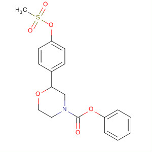 4-Morpholinecarboxylic acid, 2-[4-[(methylsulfonyl)oxy]phenyl]-, phenylester, (2S)-
