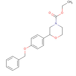 4-Morpholinecarboxylic acid, 2-[4-(phenylmethoxy)phenyl]-, ethyl ester,(2R)-