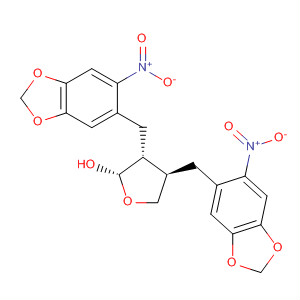 2-Furanol, tetrahydro-3,4-bis[(6-nitro-1,3-benzodioxol-5-yl)methyl]-,(2S,3R,4R)-