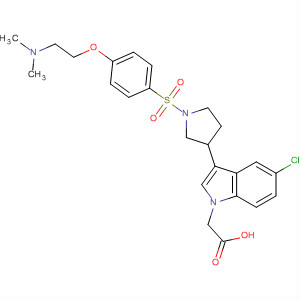 1H-Indole-1-acetic acid,5-chloro-3-[1-[[4-[2-(dimethylamino)ethoxy]phenyl]sulfonyl]-3-pyrrolidinyl]-