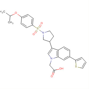 1H-Indole-1-acetic acid,3-[1-[[4-(1-methylethoxy)phenyl]sulfonyl]-3-pyrrolidinyl]-6-(2-thienyl)-