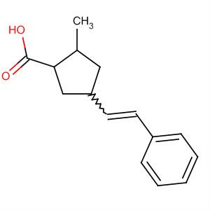 Cyclopentanecarboxylic acid, 2-methyl-4-(2-phenylethenyl)-