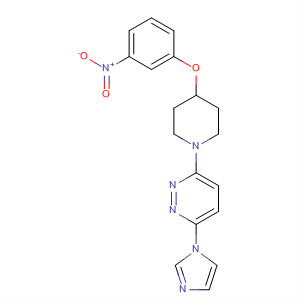 Pyridazine, 3-(1H-imidazol-1-yl)-6-[4-(3-nitrophenoxy)-1-piperidinyl]-