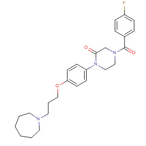 2-Piperazinone,4-(4-fluorobenzoyl)-1-[4-[3-(hexahydro-1H-azepin-1-yl)propoxy]phenyl]-