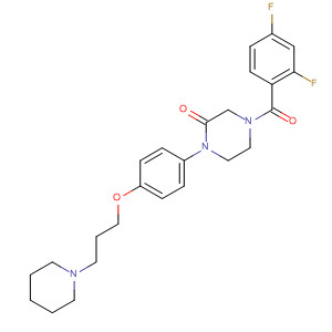 2-Piperazinone,4-(2,4-difluorobenzoyl)-1-[4-[3-(1-piperidinyl)propoxy]phenyl]-