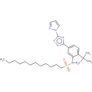 1-Dodecanesulfonamide,N-[3-[6-(1,1-dimethylethyl)-1H-pyrazolo[5,1-c]-1,2,4-triazol-3-yl]phenyl]-