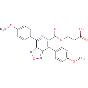 [1,2,5]Oxadiazolo[3,4-c]pyridine-6-carboxylic acid,4,7-bis(4-methoxyphenyl)-, 2-carboxyethyl ester