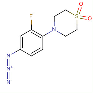 Thiomorpholine, 4-(4-azido-2-fluorophenyl)-, 1,1-dioxide