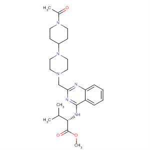 L-Valine,N-[2-[[4-(1-acetyl-4-piperidinyl)-1-piperazinyl]methyl]-4-quinazolinyl]-,methyl ester