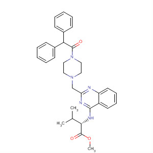 L-Valine,N-[2-[[4-(2,2-diphenylacetyl)-1-piperazinyl]methyl]-4-quinazolinyl]-,methyl ester