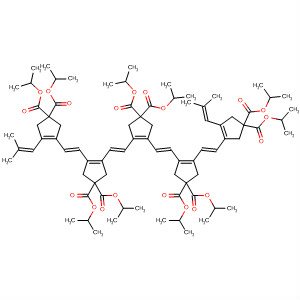 3-Cyclopentene-1,1-dicarboxylic acid,3,4-bis[(1E)-2-[2-[(1E)-2-[4,4-bis[(1-methylethoxy)carbonyl]-2-(2-methyl-1-propen-1-yl)-1-cyclopenten-1-yl]ethenyl]-4,4-bis[(1-methylethoxy)carbonyl]-1-cyclopenten-1-yl]ethenyl]-, 1,1-bis(1-methylethyl) ester