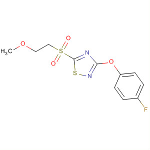 1,2,4-Thiadiazole, 3-(4-fluorophenoxy)-5-[(2-methoxyethyl)sulfonyl]-