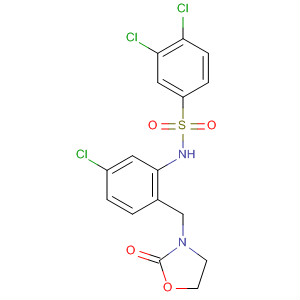 Benzenesulfonamide,3,4-dichloro-N-[5-chloro-2-[(2-oxo-3-oxazolidinyl)methyl]phenyl]-