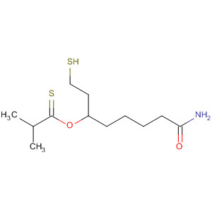 Propanethioic acid, 2-methyl-,S-[6-amino-1-(2-mercaptoethyl)-6-oxohexyl] ester
