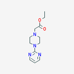 1-Piperazineacetic acid, 4-(2-pyrimidinyl)-, ethyl ester