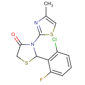 4-Thiazolidinone, 2-(2-chloro-6-fluorophenyl)-3-(4-methyl-2-thiazolyl)-