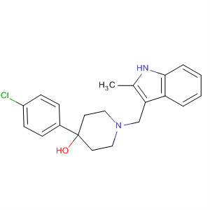 4-Piperidinol, 4-(4-chlorophenyl)-1-[(2-methyl-1H-indol-3-yl)methyl]-