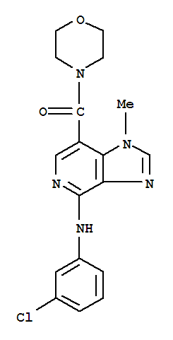 [4-[(3-Chlorophenyl)amino]-1-methyl-1H-imidazo[4,5-c]pyridin-7-yl]-4-morpholinylmethanone