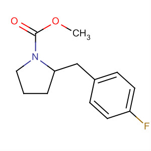 1-Pyrrolidinecarboxylic acid, 2-[(4-fluorophenyl)methyl]-, methyl ester