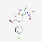 5-Isoxazolepropanoic  acid,  -alpha--(4-chlorophenyl)-3-methyl-4-nitro-