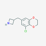 3-[(8-Chloro-2,3-dihydro-1,4-benzodioxin-6-yl)methyl]azetidine