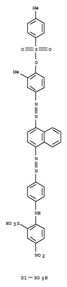 (5Or8)-((3-methyl-4-(((4-methylphenyl)sulphonyl)oxy)phenyl)azo)-(8or5)-((4-((4-nitro-2-sulphophenyl)amino)phenyl)azo)naphthalene-2-sulphonic acid