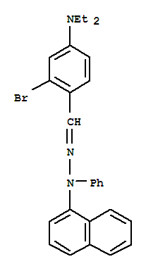 2-bromo-4-(diethylamino)benzaldehyde 1-naphthylphenylhydrazone
