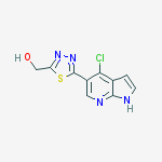 1,3,4-Thiadiazole-2-methanol, 5-(4-chloro-1H-pyrrolo[2,3-b]pyridin-5-yl)-