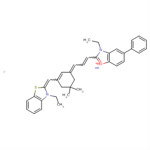 Benzoxazolium,3-ethyl-2-[3-[3-[(3-ethyl-2(3H)-benzothiazolylidene)methyl]-5,5-dimethyl-2-cyclohexen-1-ylidene]-1-propenyl]-5-phenyl-, iodide