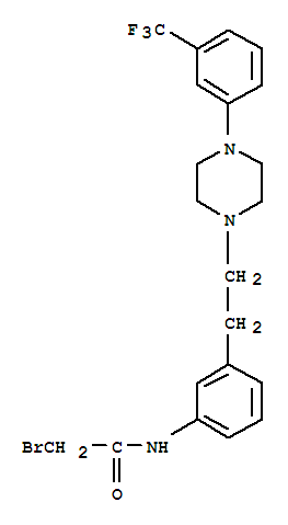 1-(2-(3-bromoacetamidophenyl)ethyl)-4-(3-trifluoromethylphenyl)piperazine