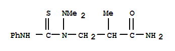 3-(2,2-Dimethyl-1-phenylthiocarbamoylhydrazino)-2-methylpropionamide