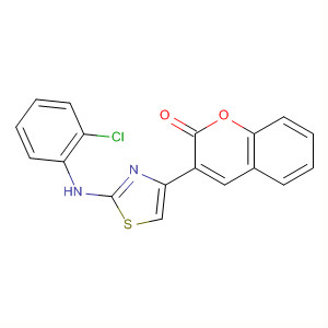 2H-1-Benzopyran-2-one, 3-[2-[(2-chlorophenyl)amino]-4-thiazolyl]-