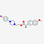 2-[4-(4-fluorophenyl)piperazin-1-yl]ethyl (2s)-2-(6-methoxynaphthalen-2-yl)propanoate