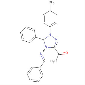 Ethanone,1-[4,5-dihydro-1-(4-methylphenyl)-5-phenyl-4-[(phenylmethylene)amino]-1H-1,2,4-triazol-3-yl]-