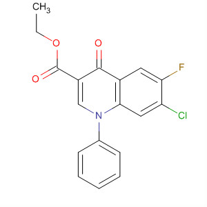 3-Quinolinecarboxylic acid,7-chloro-6-fluoro-1,4-dihydro-4-oxo-1-phenyl-, ethyl ester