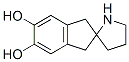Spiro[2H-indene-2,2'-pyrrolidine]-5,6-diol,1,3-dihydro- molecular structure