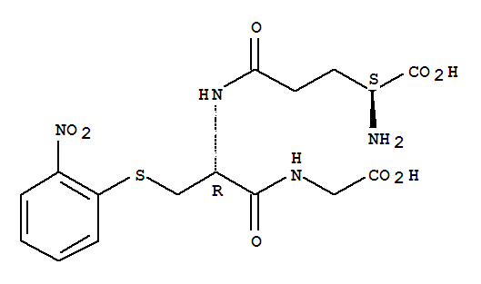 L-gamma-glutamyl-S-(2-nitrophenyl)cysteinylglycine molecular structure