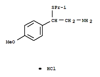 2-(4-methoxyphenyl)-2-[(1-methylethyl)sulfanyl]ethanamine hydrochloride