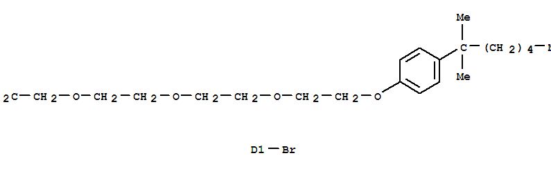 [2-(2-{2-[2-bromo-4-(2-methylheptan-2-yl)phenoxy]ethoxy}ethoxy)ethoxy]acetic acid molecular structure