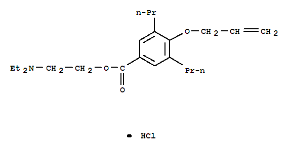 N,N-diethyl-2-{[4-(prop-2-en-1-yloxy)-3,5-dipropylbenzoyl]oxy}ethanaminium chloride