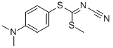 Methyl(4-dimethylaminophenyl)cyanocarbonimido-dithioate molecular structure