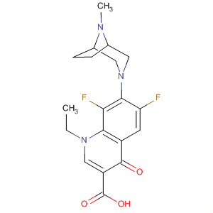 3-Quinolinecarboxylic acid,1-ethyl-6,8-difluoro-1,4-dihydro-7-(8-methyl-3,8-diazabicyclo[3.2.1]oct-3-yl)-4-oxo-