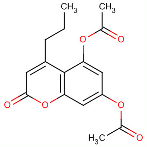 2H-1-Benzopyran-2-one, 5,7-bis(acetyloxy)-4-propyl- molecular structure