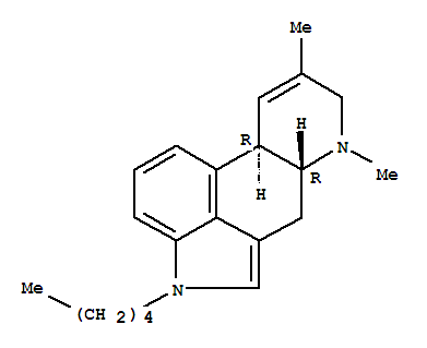 6,8-dimethyl-1-pentyl-8,9-didehydroergoline molecular structure